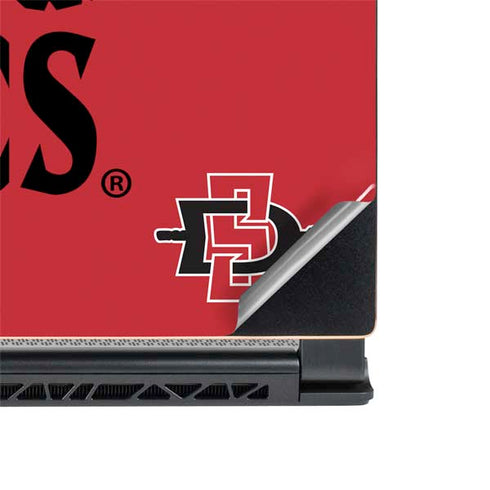 San Diego State University Aztecs Red MSI GS65 Stealth Laptop Skin
