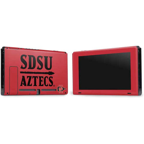 San Diego State University Aztecs Red Nintendo Switch Bundle Skin