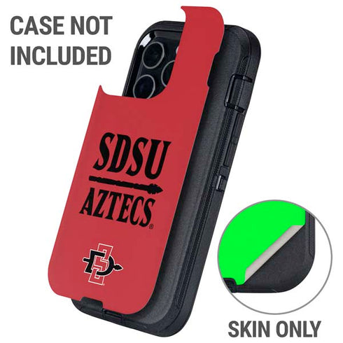 San Diego State University Aztecs Red Otterbox Defender iPhone Skin