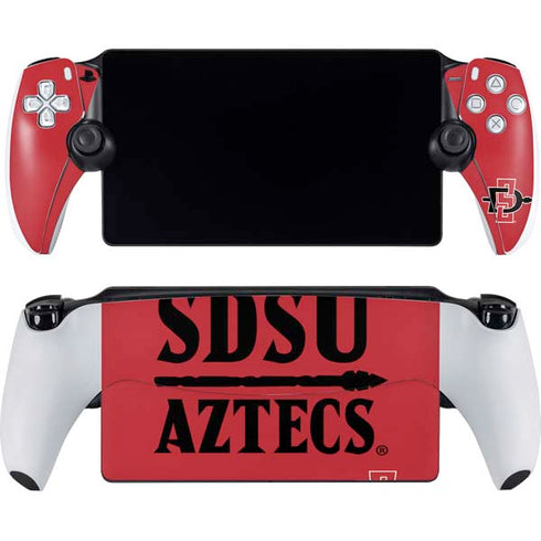 San Diego State University Aztecs Red PlayStation Portal Remote Player Skin