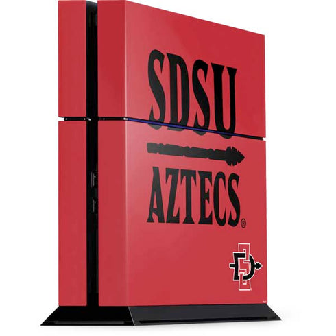 San Diego State University Aztecs Red PS4 Console Skin