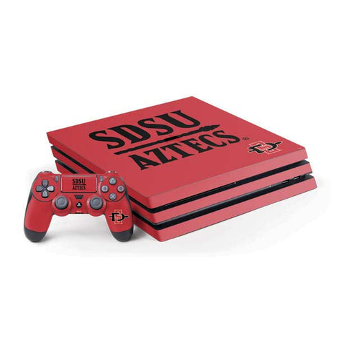 San Diego State University Aztecs Red PS4 Pro Bundle Skin