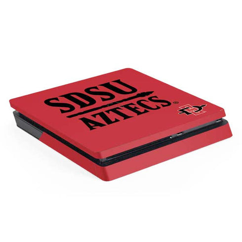 San Diego State University Aztecs Red PS4 Slim Skin