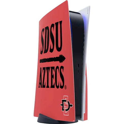 San Diego State University Aztecs Red PS5 Console Skin