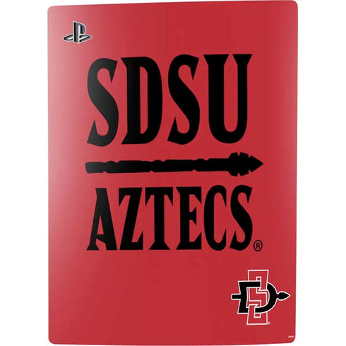 San Diego State University Aztecs Red PS5 Digital Edition Console Skin