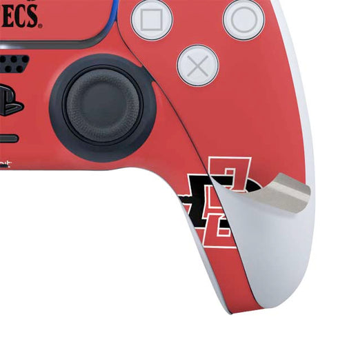 San Diego State University Aztecs Red PS5 Slim Digital Edition Bundle Skin