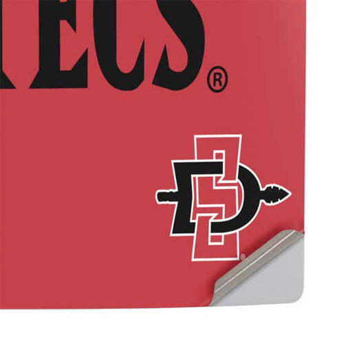 San Diego State University Aztecs Red PS5 Slim Digital Edition Console Skin