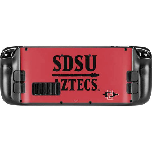 San Diego State University Aztecs Red Steam Deck Handheld Gaming Computer Skin