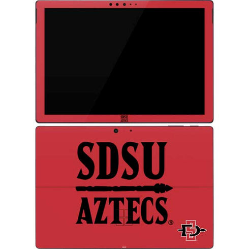 San Diego State University Aztecs Red Surface Pro 7 Skin