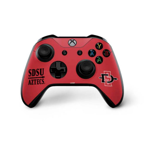 San Diego State University Aztecs Red Xbox One X Controller Skin