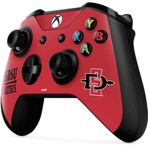 San Diego State University Aztecs Red Xbox One X Controller Skin