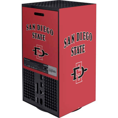 San Diego State University Aztecs Red Xbox Series X Bundle Skin