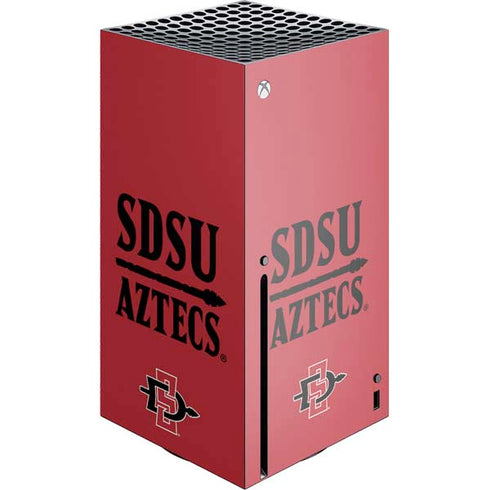 San Diego State University Aztecs Red Xbox Series X Console Skin