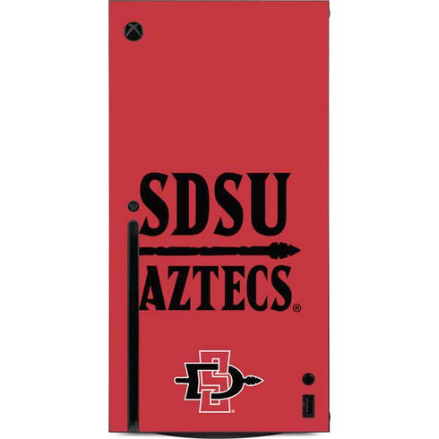 San Diego State University Aztecs Red Xbox Series X Console Skin