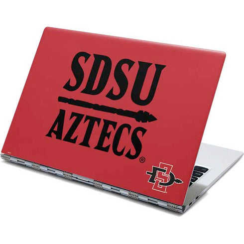 San Diego State University Aztecs Red Yoga 910 2-in-1 14in Touch-Screen Skin