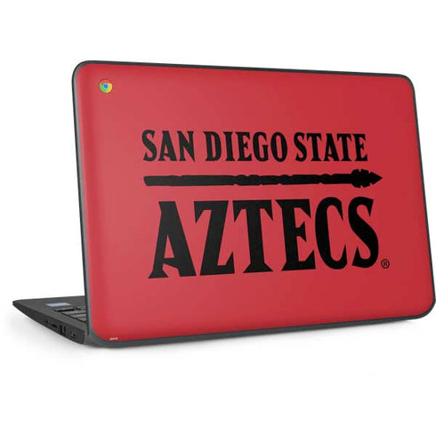 San Diego State University Logo Red HP Chromebook Skin