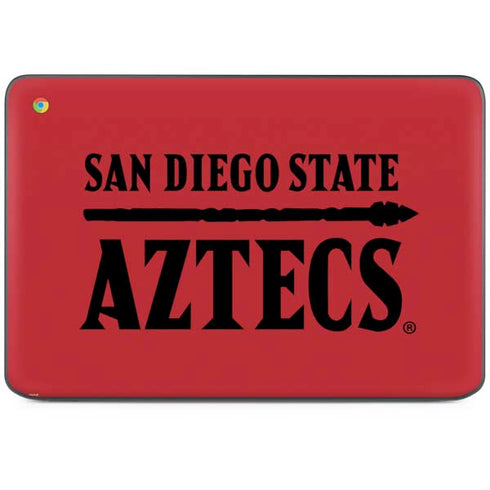 San Diego State University Logo Red HP Chromebook Skin