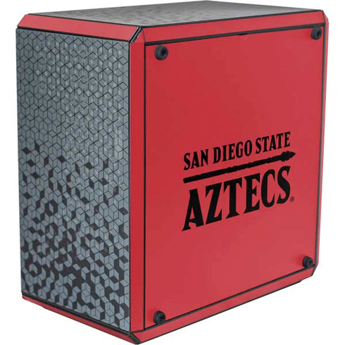 San Diego State University Logo Red Cooler Master MasterBox Q300L Mini Tower Skin