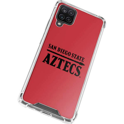 San Diego State University Logo Red Galaxy A12 Clear Case
