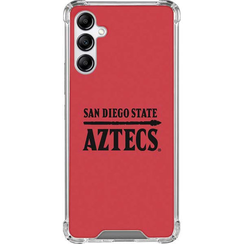San Diego State University Logo Red Galaxy A14 5G Clear Case
