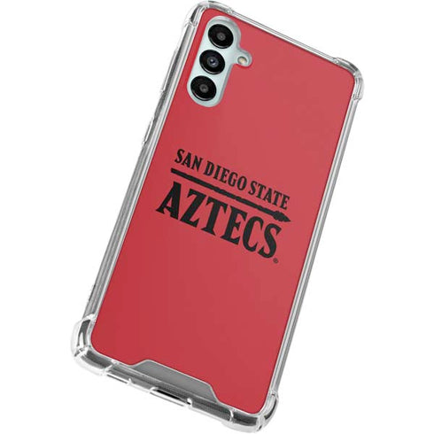 San Diego State University Logo Red Galaxy A14 5G Clear Case