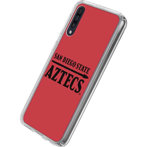 San Diego State University Logo Red Galaxy A50 Clear Case