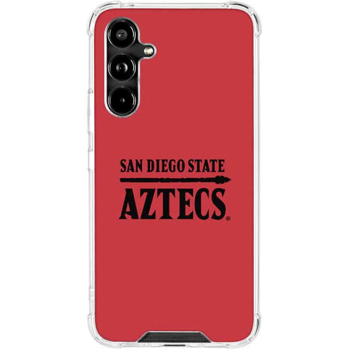 San Diego State University Logo Red Galaxy A54 5G Clear Case