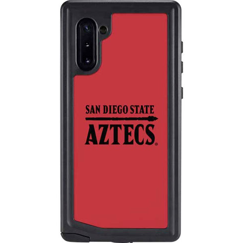 San Diego State University Logo Red Galaxy Note 10 Waterproof Case