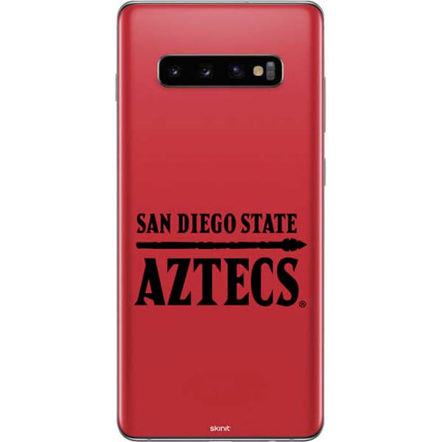 San Diego State University Logo Red Galaxy S10 Plus Skin