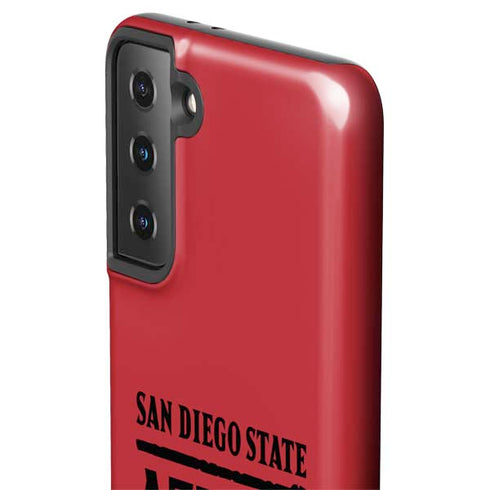 San Diego State University Logo Red Galaxy S21 FE Pro Case