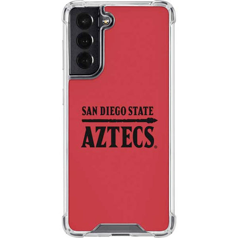San Diego State University Logo Red Galaxy S22 Clear Case