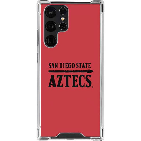San Diego State University Logo Red Galaxy S22 Ultra Clear Case