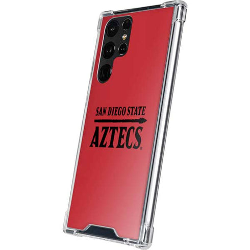 San Diego State University Logo Red Galaxy S22 Ultra Clear Case