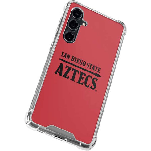 San Diego State University Logo Red Galaxy S23 FE Clear Case