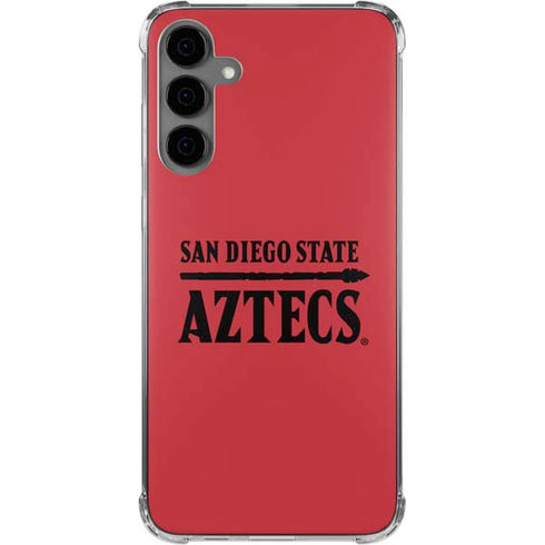 San Diego State University Logo Red Galaxy S24 Plus Clear Case