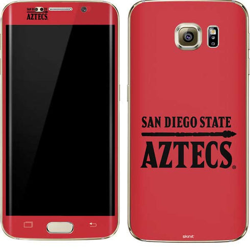 San Diego State University Logo Red Galaxy S7 Edge Skin