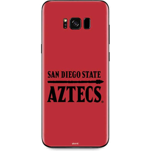 San Diego State University Logo Red Galaxy S8 Plus Skin