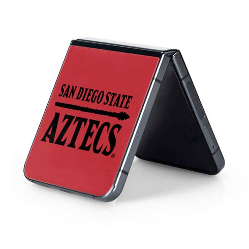 San Diego State University Logo Red Galaxy Z Flip5 5G Skin