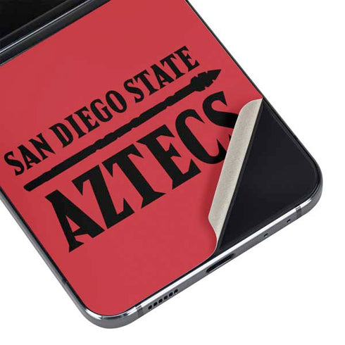 San Diego State University Logo Red Galaxy Z Flip5 5G Skin