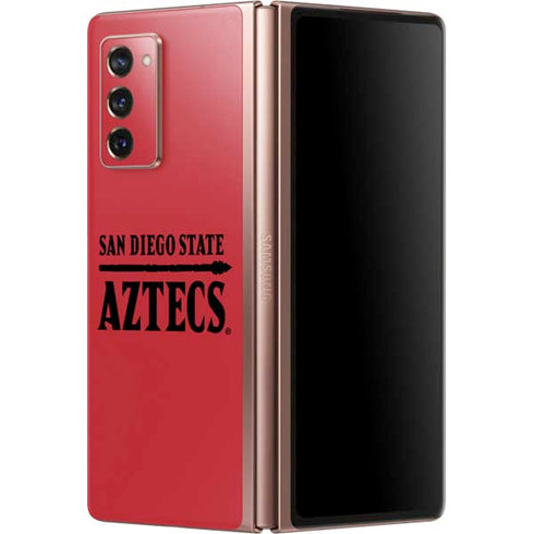 San Diego State University Logo Red Galaxy Z Fold2 5G Skin