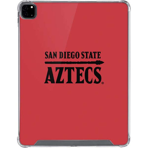 San Diego State University Logo Red iPad Pro 12.9in (2020) Clear Case
