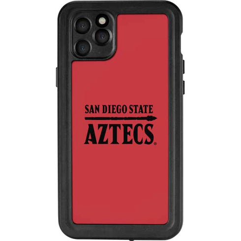 San Diego State University Logo Red iPhone 11 Pro Max Waterproof Case