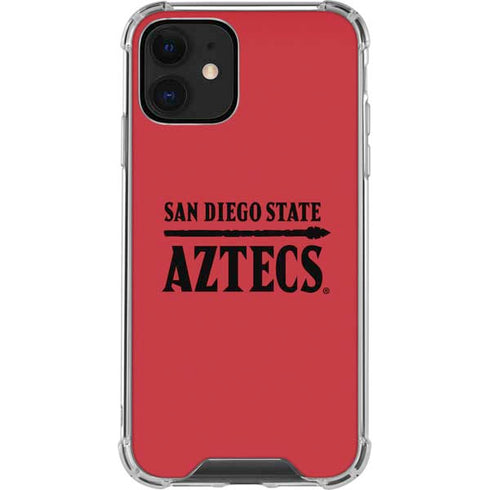 San Diego State University Logo Red iPhone 12 Clear Case