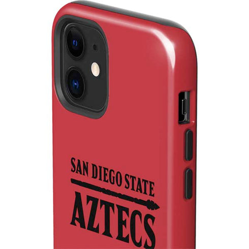 San Diego State University Logo Red iPhone 12 Impact Case