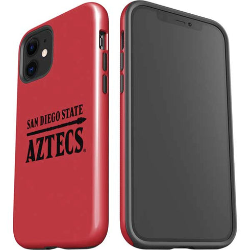 San Diego State University Logo Red iPhone 12 Impact Case