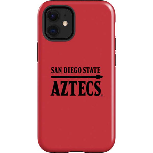 San Diego State University Logo Red iPhone 12 Mini Impact Case