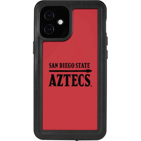 San Diego State University Logo Red iPhone 12 Mini Waterproof Case