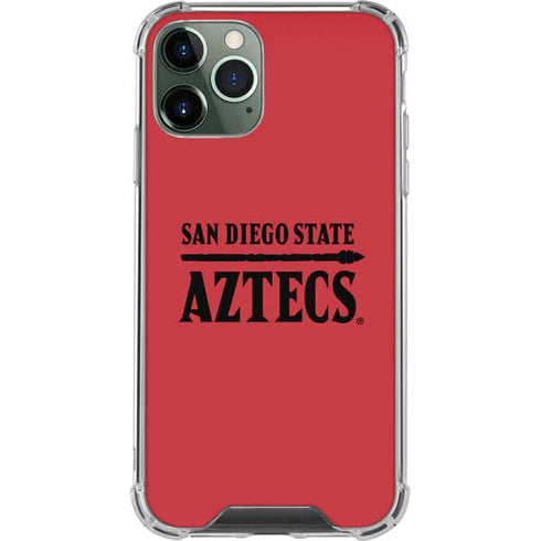 San Diego State University Logo Red iPhone 12 Pro Clear Case