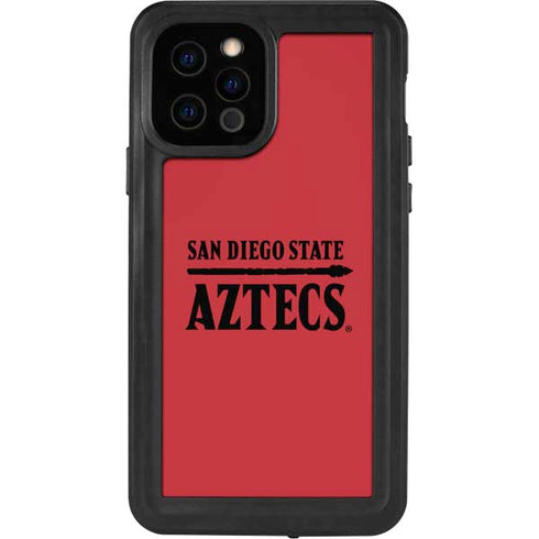 San Diego State University Logo Red iPhone 12 Pro Waterproof Case