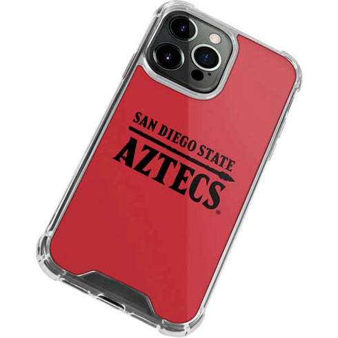 San Diego State University Logo Red iPhone 13 Pro Max Clear Case